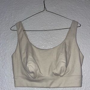 Parade Waffle Bralette in Cream